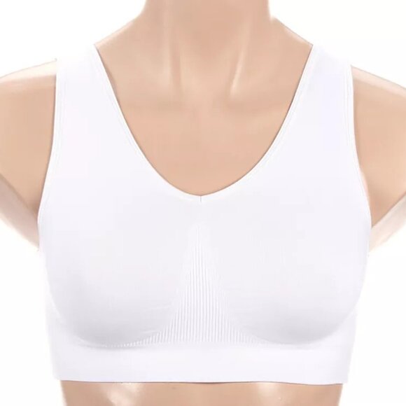 #1479 Bali One Smooth U Support Bralette White - Picture 3 of 5